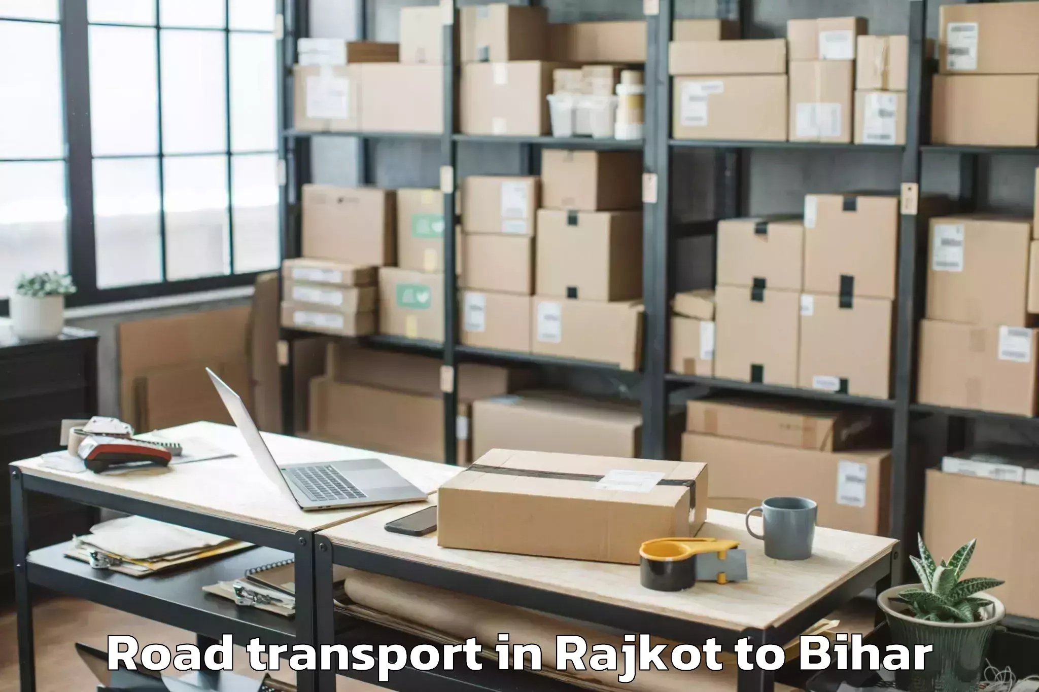 Get Rajkot to Manjhi Paschimi Road Transport